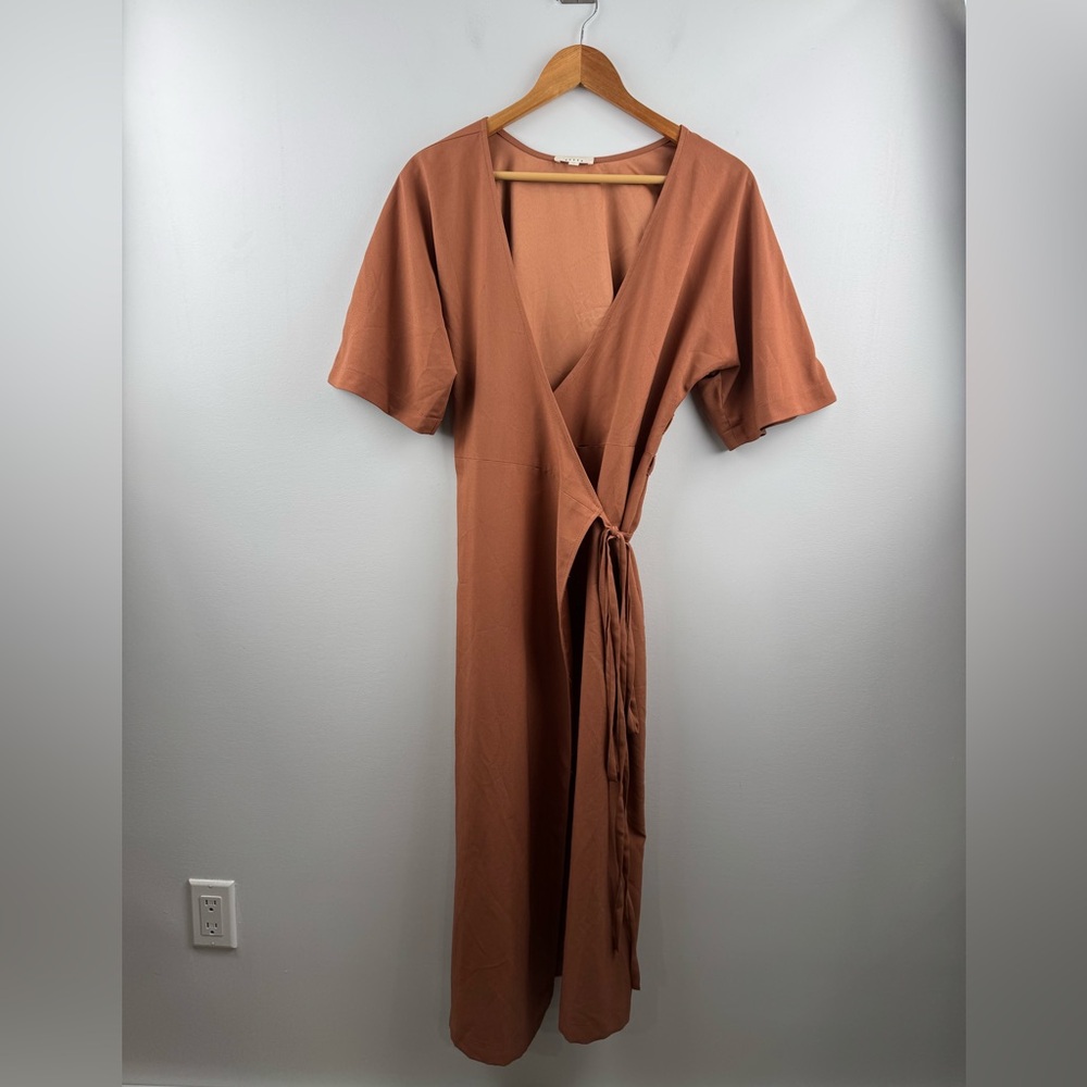 Vetta Women Wrap Midi Dress Size XS